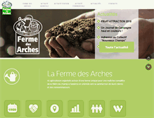 Tablet Screenshot of fermedesarches.com